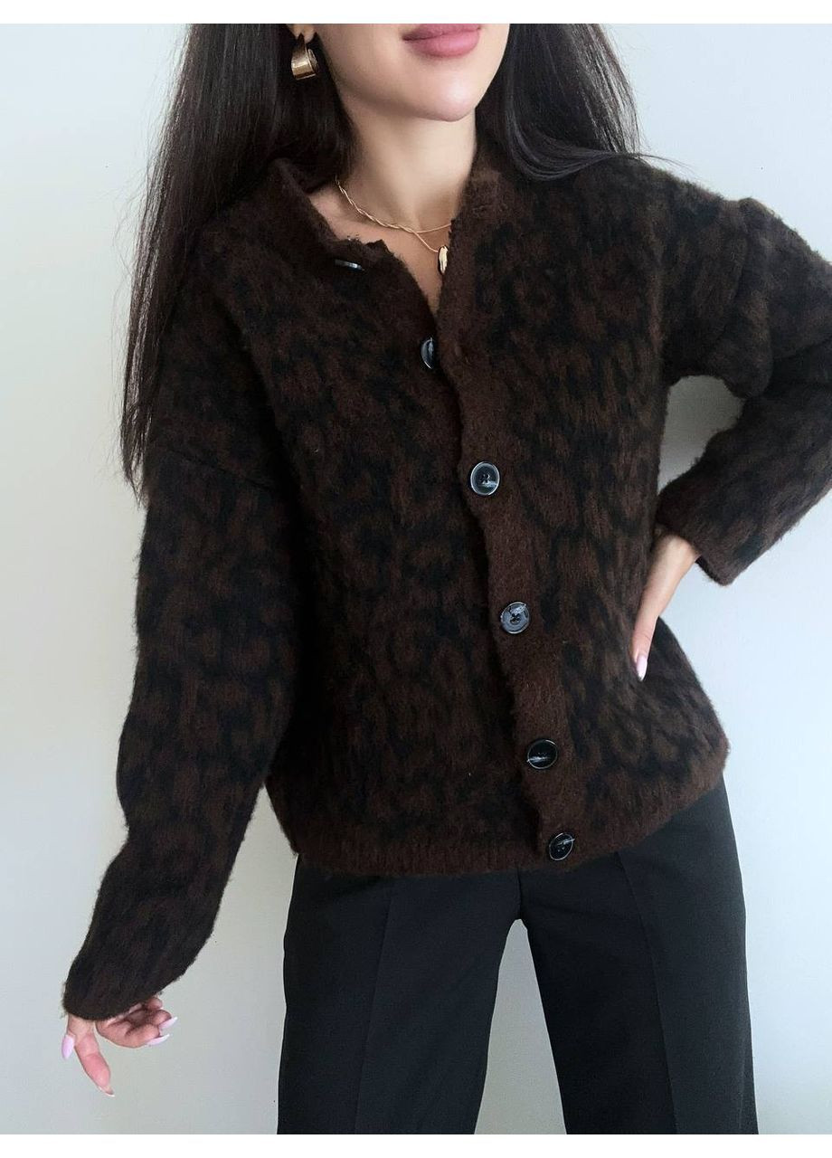 Темно-коричневый кардиган Osoblyva