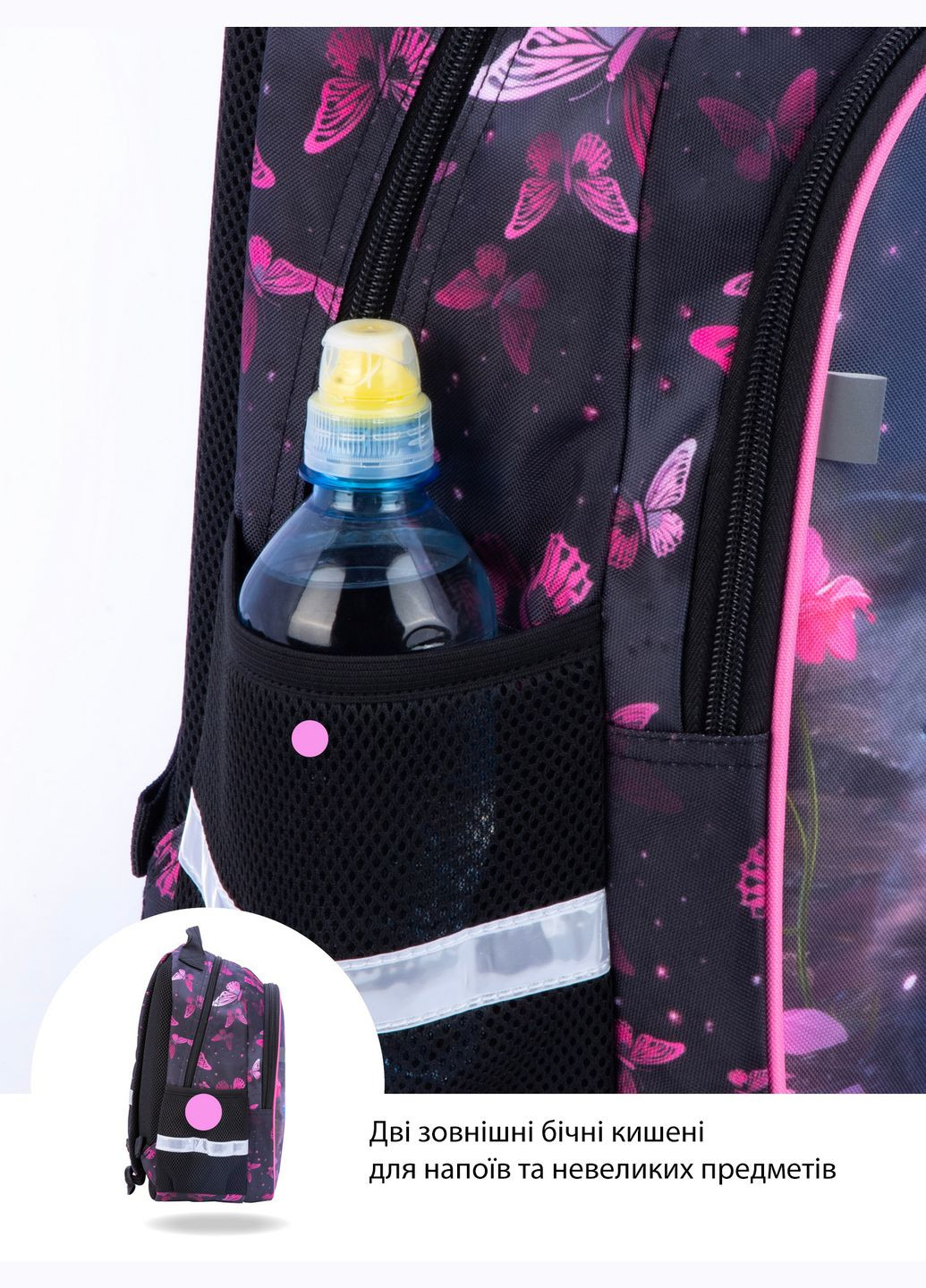 Ортопедический рюкзак с пеналом и мешком для девочки для начальной школы (Full 160-3) School Standard (294181430)