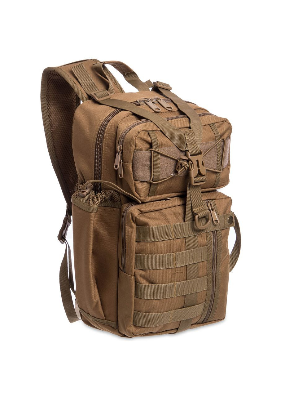 Рюкзак тактический (Сумка-слинг) с одной лямкой SILVER (нейлон, оксфорд 900D, р-р 43x22x13см, 12л, Хаки) SILVER KNIGHT (361436425)