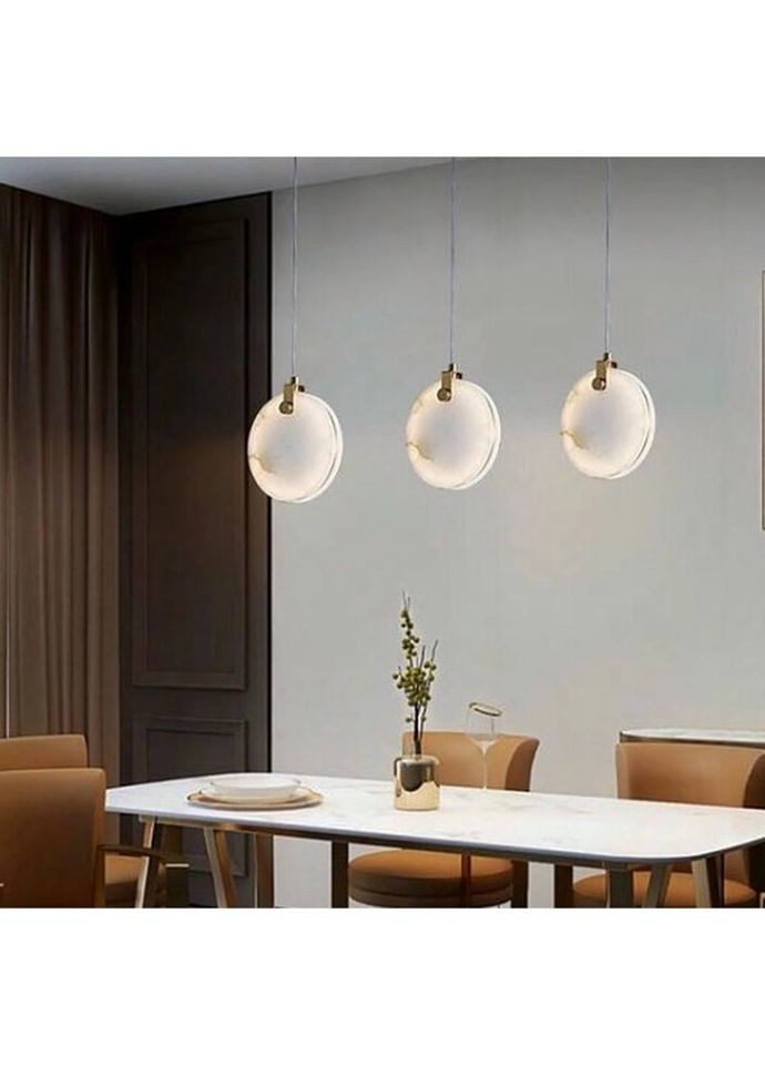 Люстра светодиодная подвесная LED светильник для квартиры на потолок лэд 26626 Латунь 30-150х10х25 см. Sunnysky (335975782)