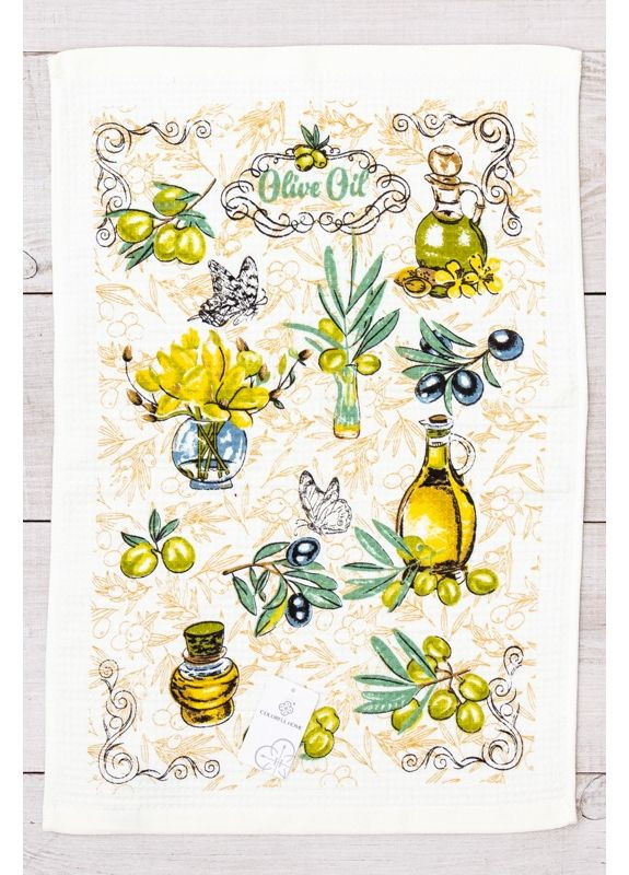 Рушник кухонний (p-17912) Носи своє малюнок білий