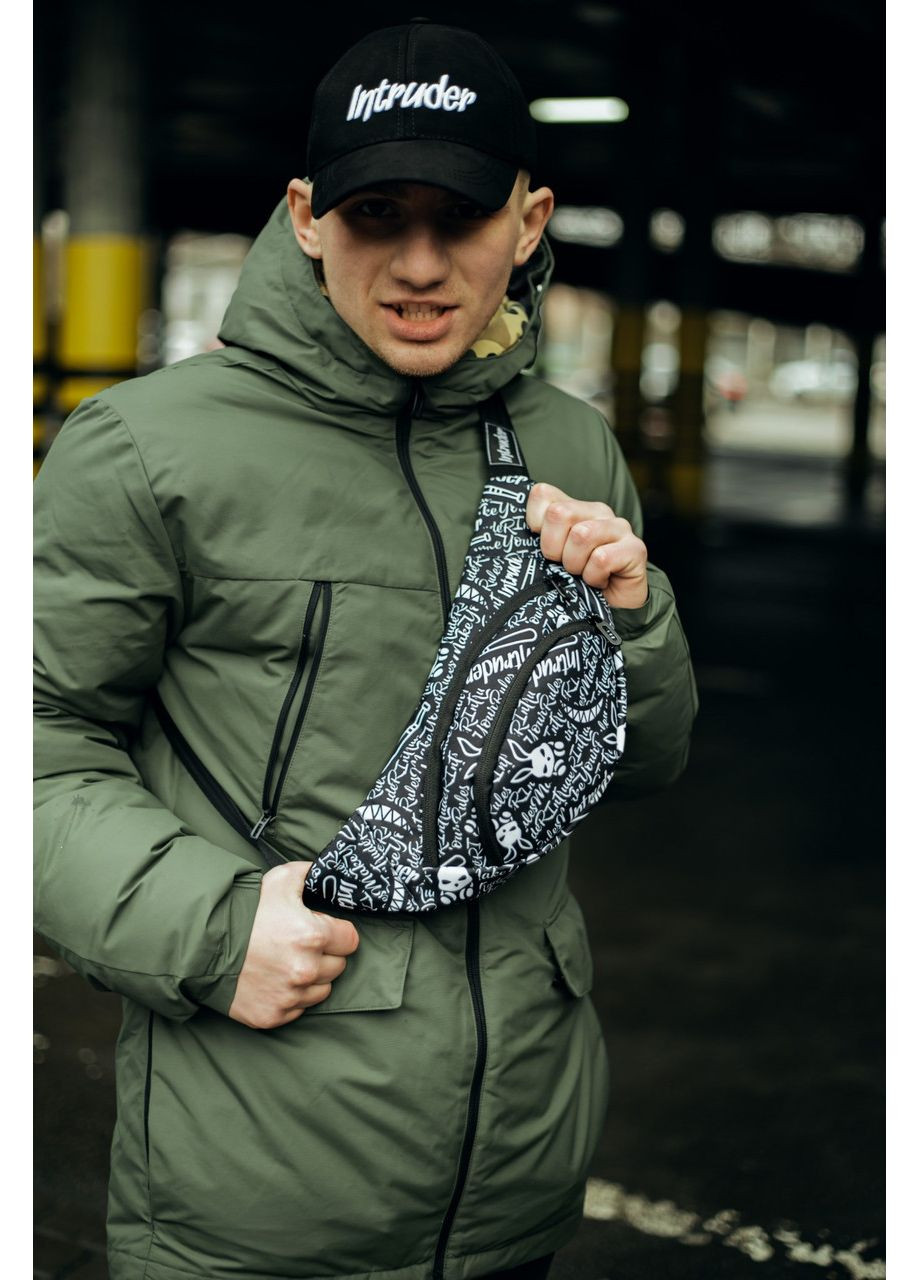 Универсальная мужская бананка, барыжка для торговли, поясная сумка для города и прогулок, практичная, удобная. Intruder (348780048)