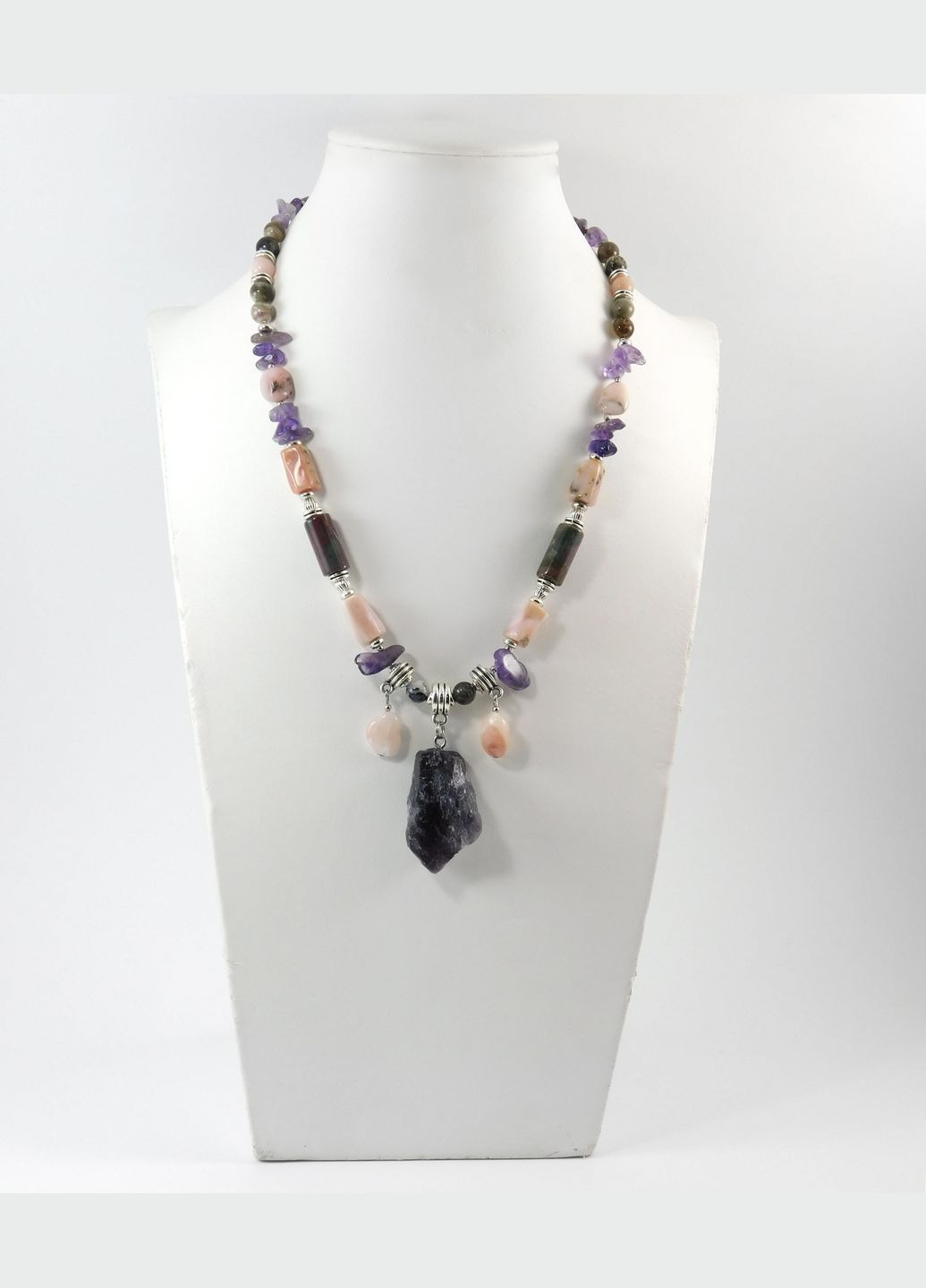 Намисто "Орбіта" Опал, Яшма, Аметист Fursa fashion (322315970)