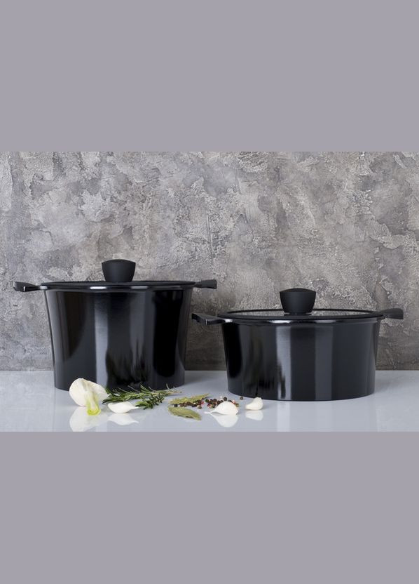 Кастрюля Zitrone Zitrone Black 2.5 л 20 см (RG-2108-20BL) Ringel (337718223)