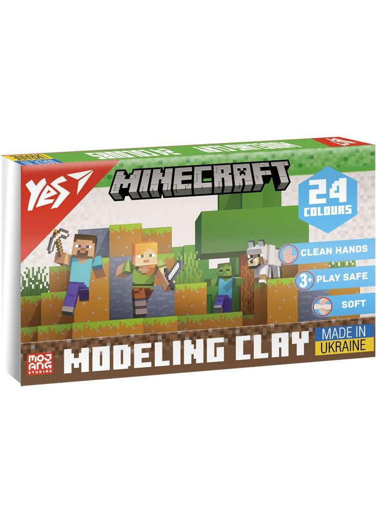 Пластилин Minecraft 24 цветов 480 г () Yes 540682 (328447395)