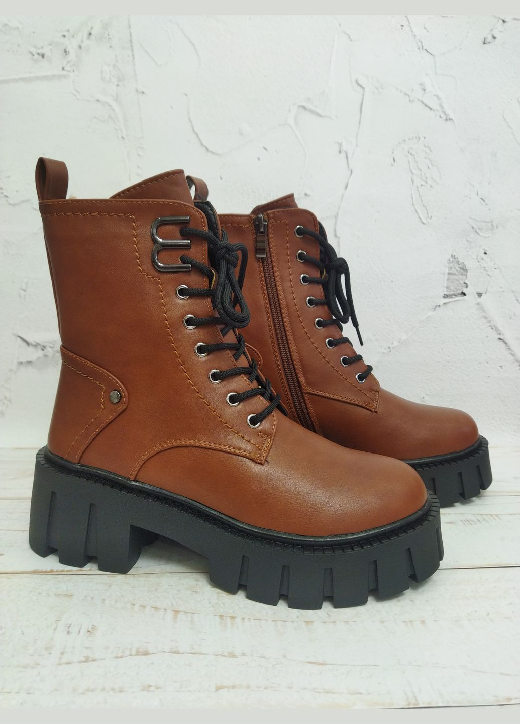 Зимние крутые зимние ботинки женские Purlina из искусственной кожи