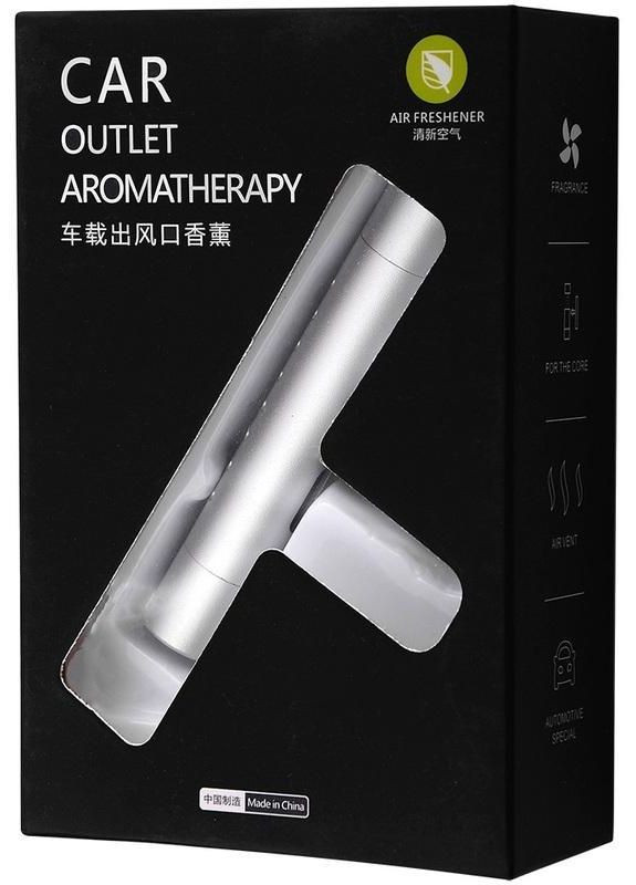 Ароматизатор автомобиль Lanxuan освежитель воздуха в машину + 3 сменных картриджей Серый (MI050834) No Brand (330779038)