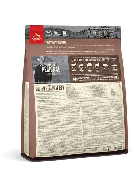 Сухой корм для котов Regional Red со вкусом мяса и рыбы 1.8 кг (o28218) Orijen (280951577)