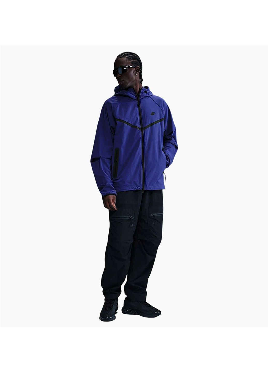 Фиолетовая куртка мужская tech mens woven jacket violet Nike