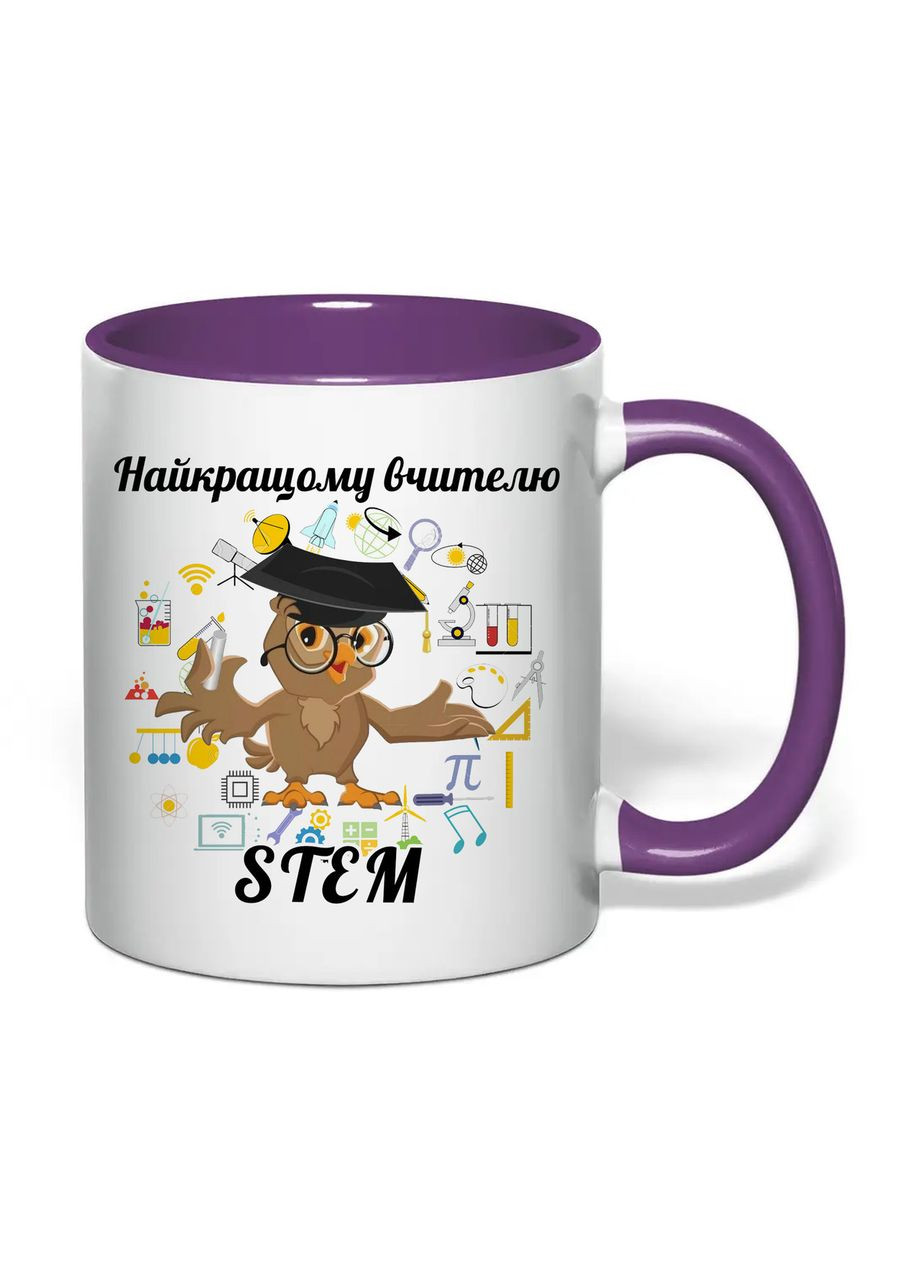 Чашка с печатью "Лучшему учителю STEM" 330 мл ( ) (31964) No Brand (362506392)