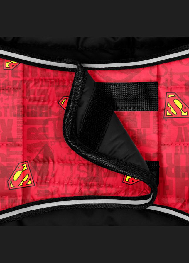 Курточка-накидка для собак Clothes, рисунок "Супермен красный",, А 26 см, B 33-41 см, С 18-26 см WAUDOG (279567868)