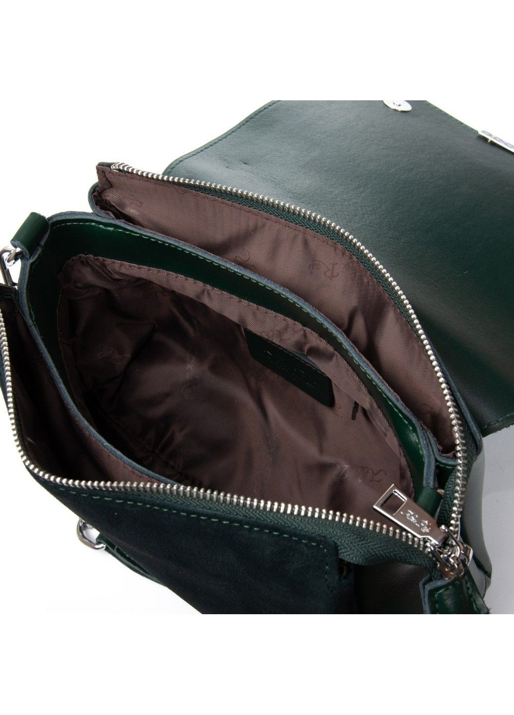 Женская замшевая сумка 9717-220 green Alex Rai (366092215)