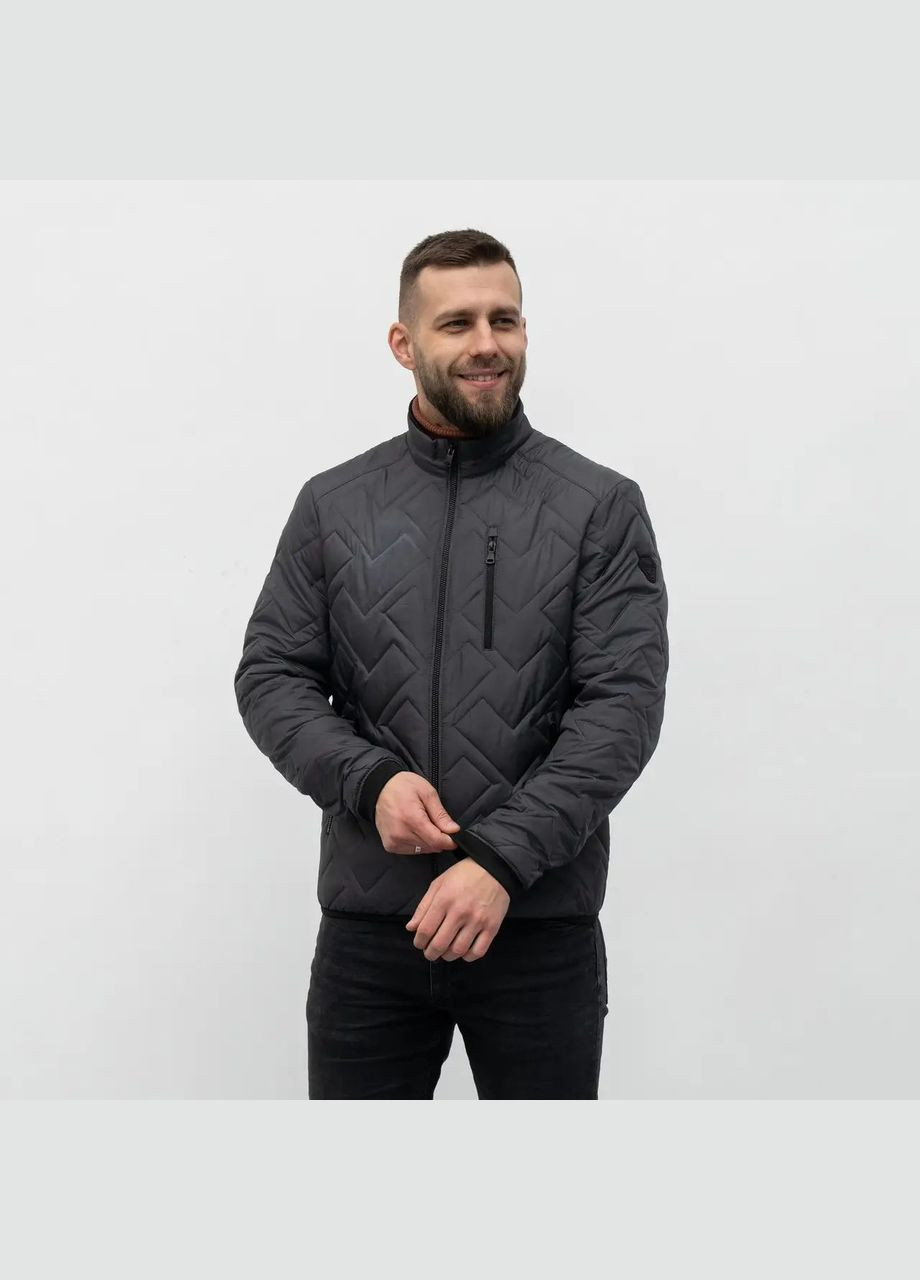 Графитовая демисезонная мужская демисезонная куртка большого размера SK