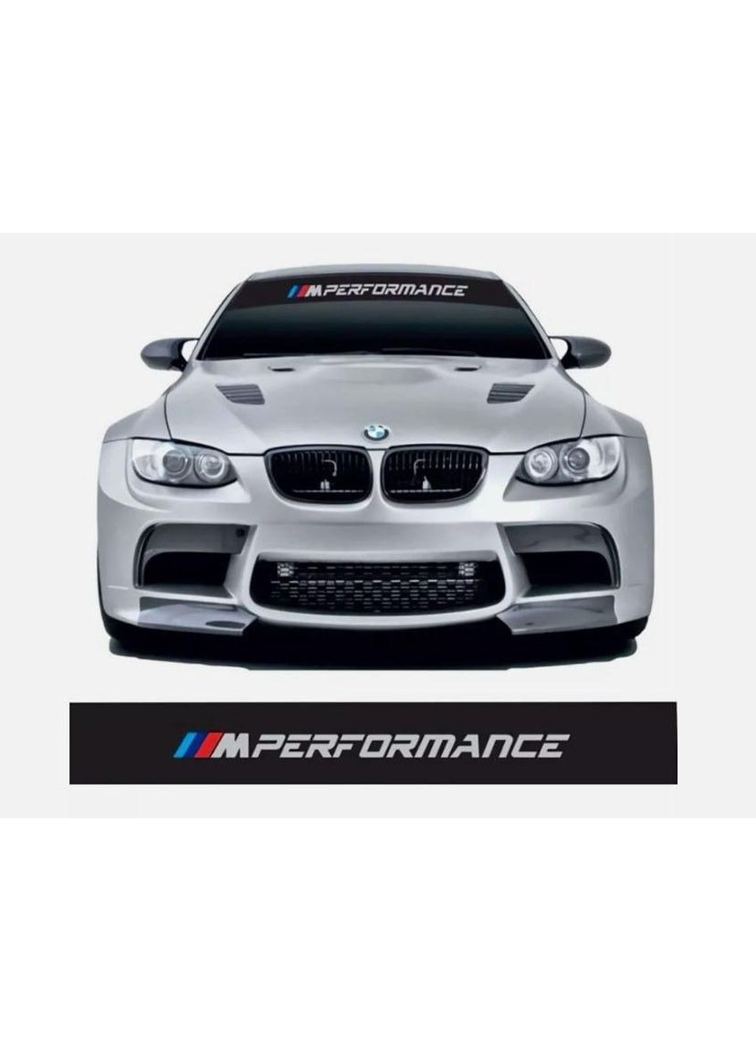 Наклейка на лобовое стекло БМВ 3D TUNING STUDIO M performance 1350х210х0.150мм No Brand (362499567)