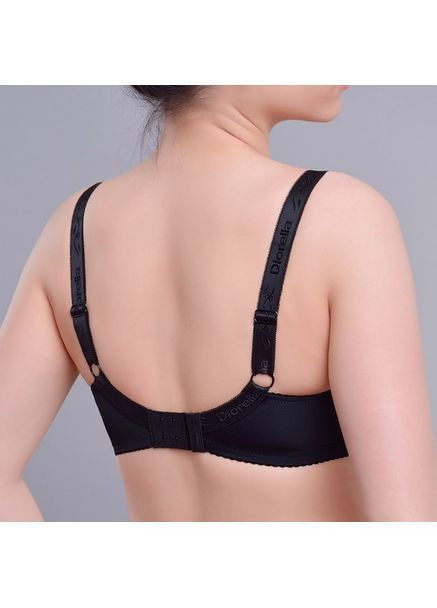 Чёрный бюстгальтер Diorella с косточками