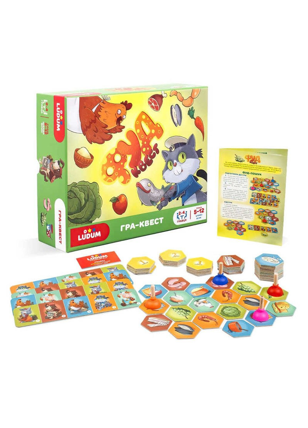 Настільна LG2047-61 гра-квест "ФУДквест" (10) "" Ludum (305823882)