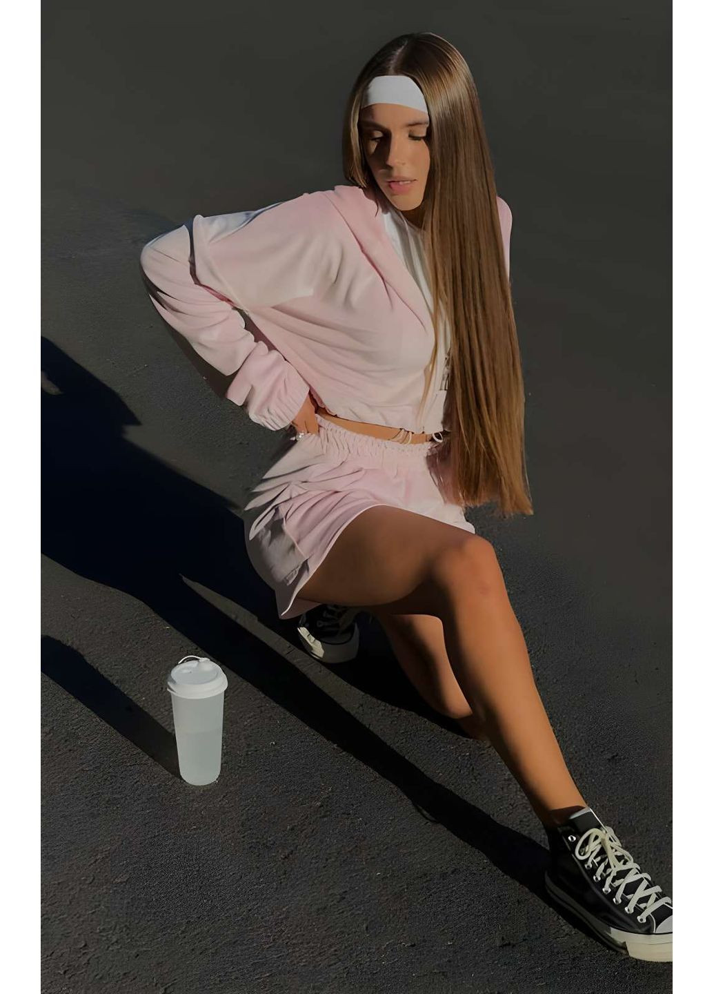 Велюровий костюм шорти + кофта з капюшоном на літо осінь, лимонний жіночий костюм з велюру... Україна (355059368)