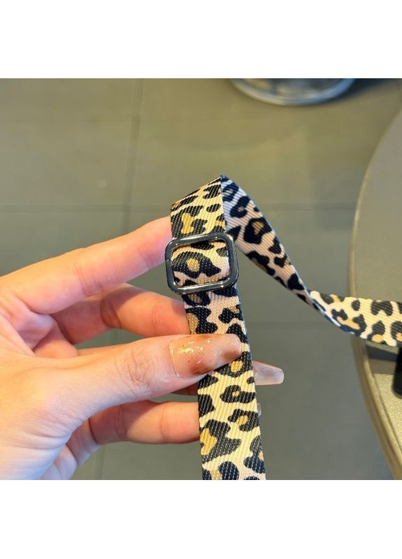Универсальный текстильный ремешок-шнурок для телефона регулируемый по длине в расцветке леопард No Brand (328958180)