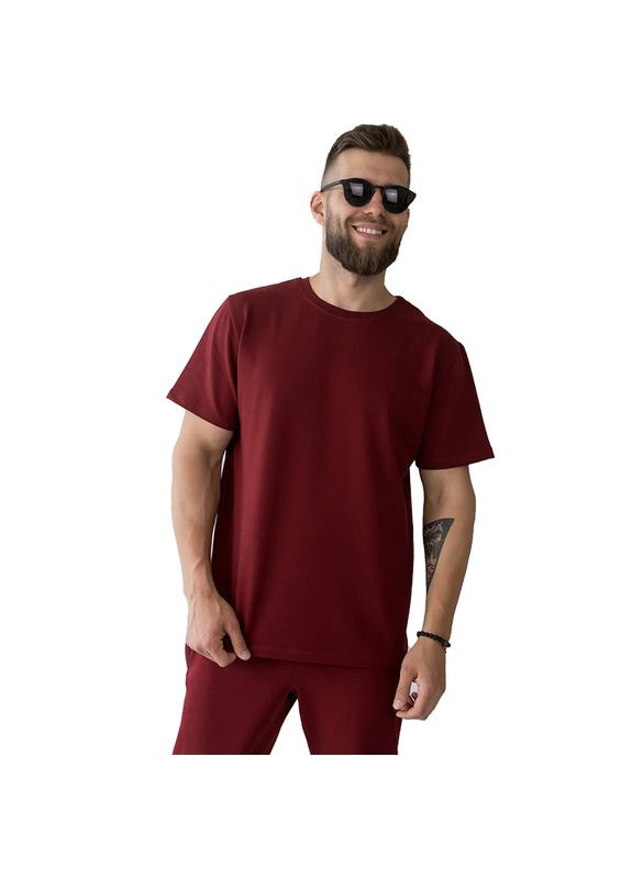 Комбинированная мужская футболка rmld1 марсала (06399659) TOTALFIT