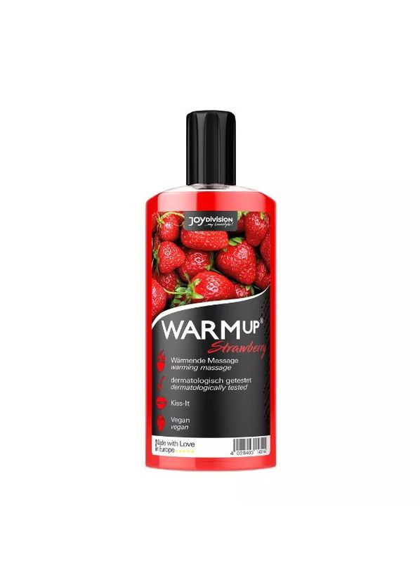 Збуджуюча масажна олійка - WARMup Strawberry, 150 мл - Олія з збудливим ефектом JoyDivision (320513485)