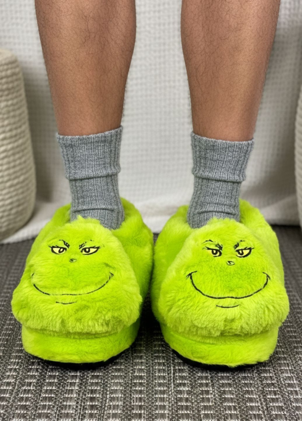 Тапочки кігурумі чоловічі Грінч плюшеві My Kigu (368618680)