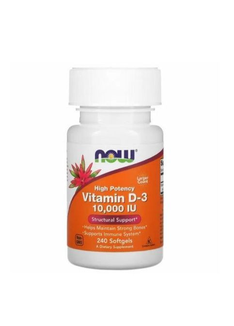 Vitamin D-3 10000 IU 240 Softgels Now Foods (362419051)