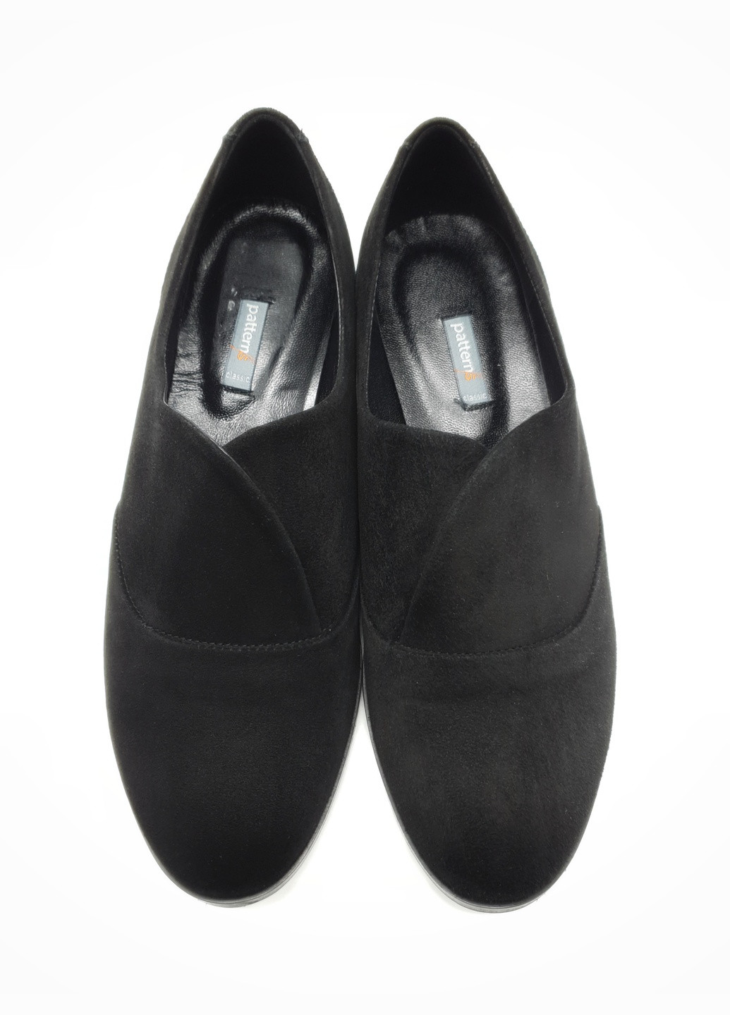Женские туфли черные замшевые P-17-14 24,5 см (р) patterns