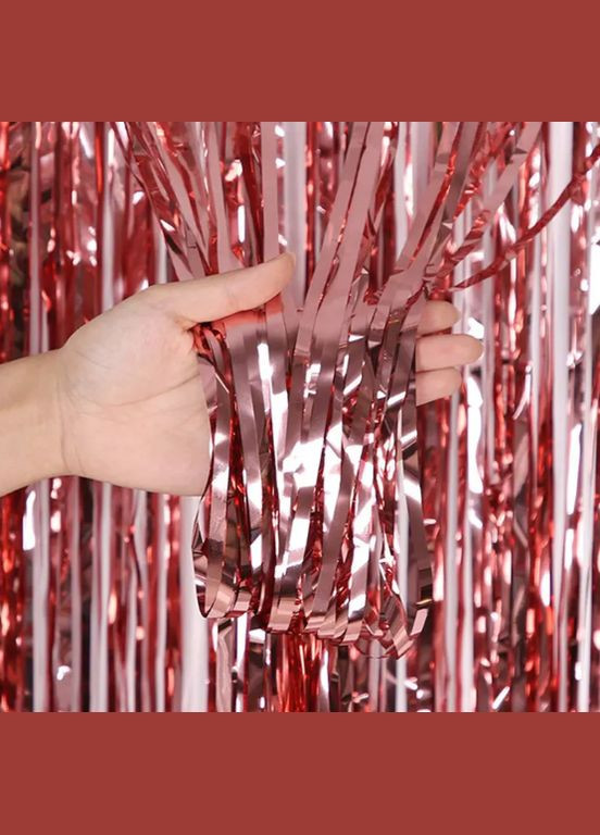 Дождик для фотозоны длинный 4 м на 1 м розовое золото Jannet Дощик (316644765)