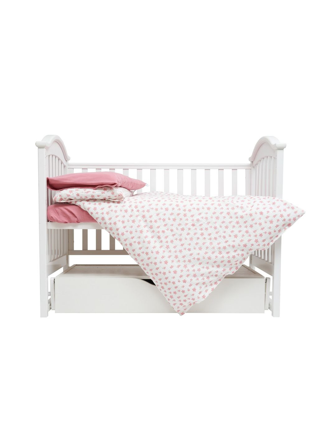 Сменное постельное белье 4 эл Muslin Print Flowers Twins (372852266)