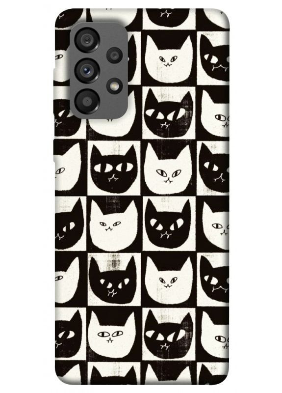 Чехол с принтом для Samsung Galaxy A73 5G / для самсунг галакси А73 Кошачьи шахматы No Brand (338615946)