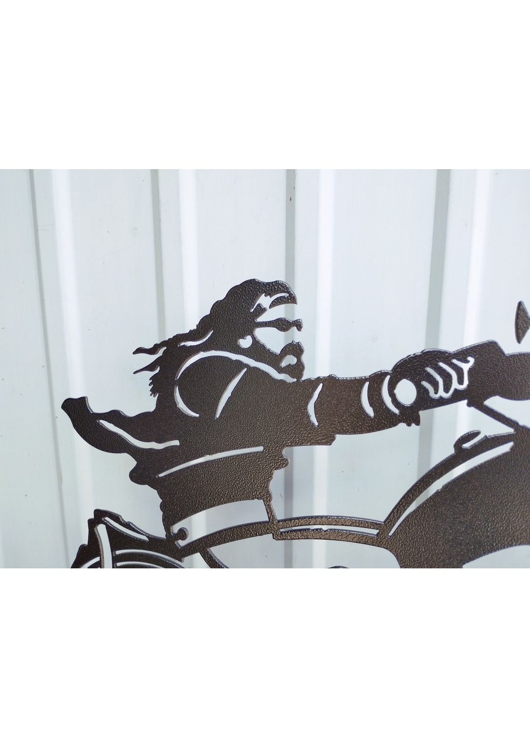 Флюгер Байкер, Мотоцикліст, флюгер на дах з металлу 2 мм. No Brand (368896720)