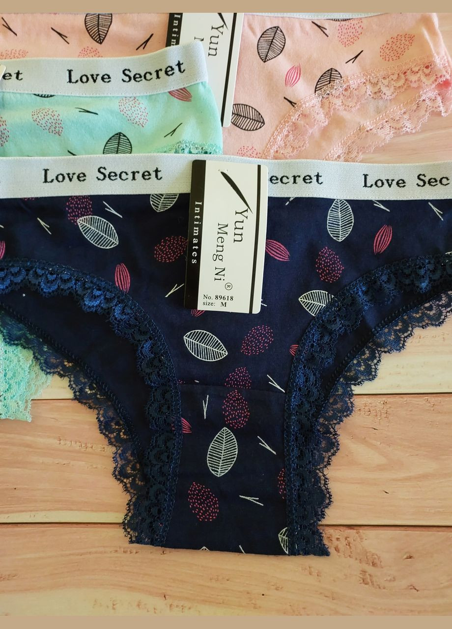 Женские трусики хлопчатобумажные трусы Honey Fashion Accessories S/М бирюзовый (2-203) No Brand (313442627)