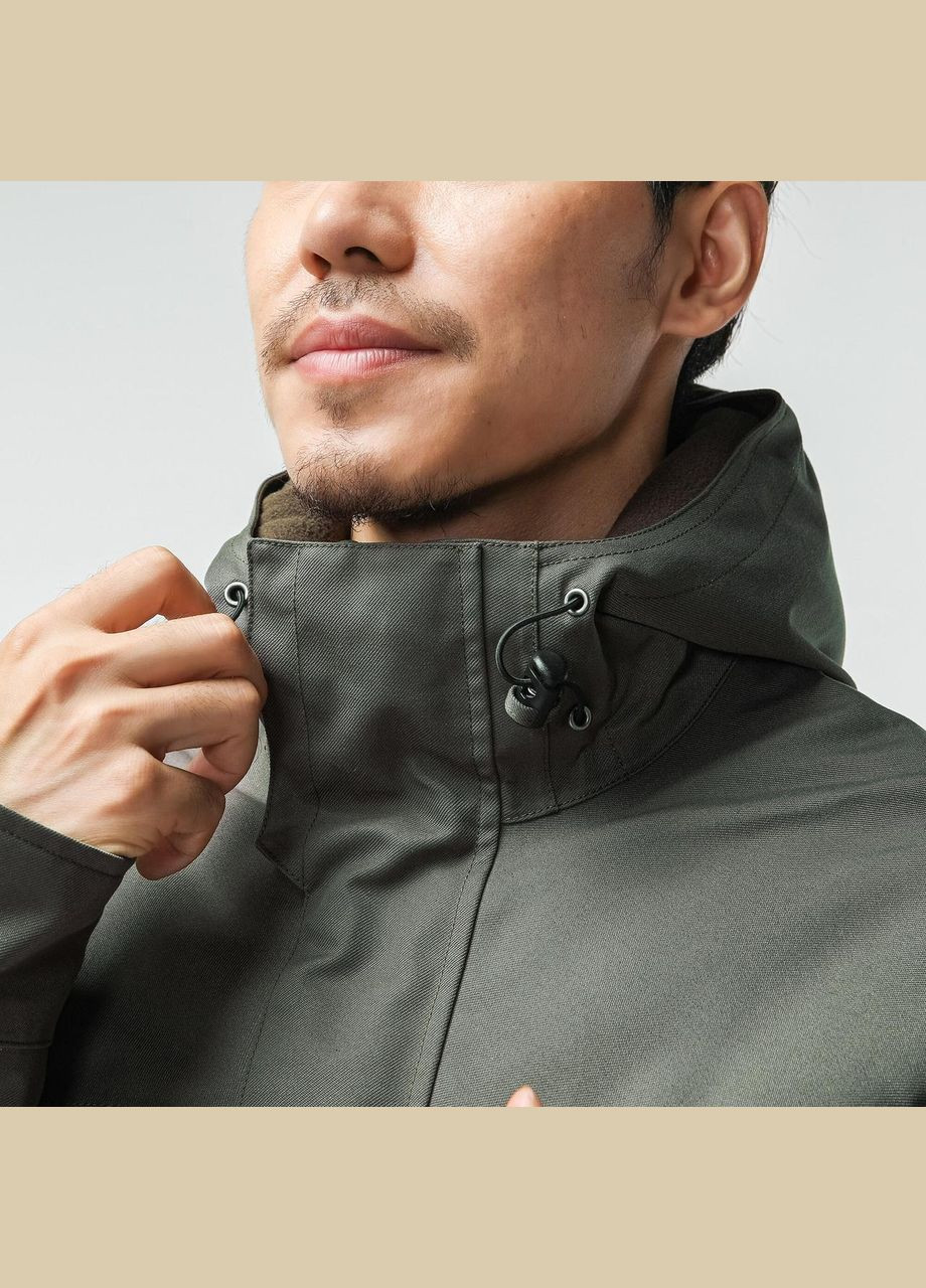 Зелена демісезонна куртка 500 для полювання водонепроникна тепла зелена Solognac