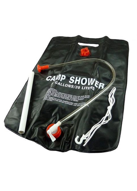 Туристичний душ для кемпінгу похідний Camp Shower Похідний переносний душ на дачу, рибалку, в подорож 20 літрів Чорний No Brand (319712664)