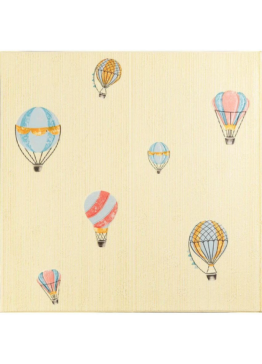 Панель стеновая 3D 700х700х4мм Воздушные шары фактурная текстура Sticker Wall (354655509)