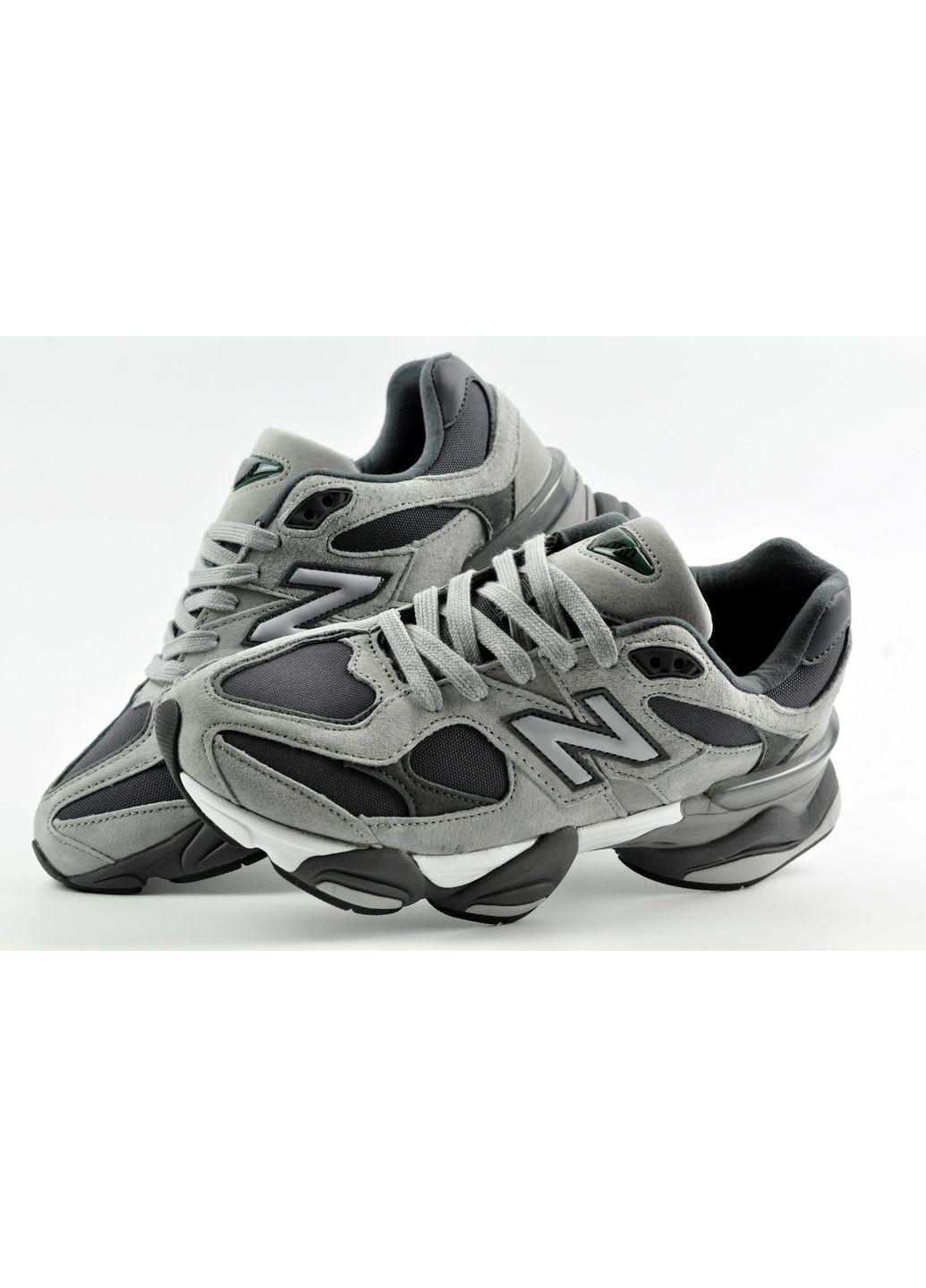 Серые демисезонные кроссовки термо balance 9060 No Brand