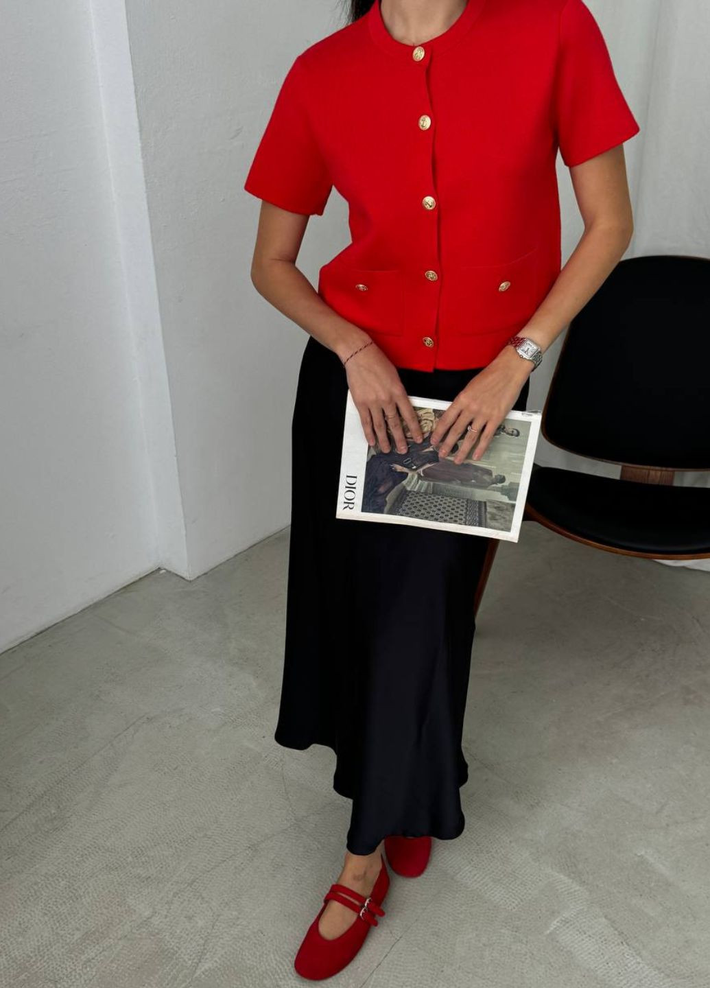 Кардиган на гудзиках з коротким рукавом Tik-Tak (323164455)