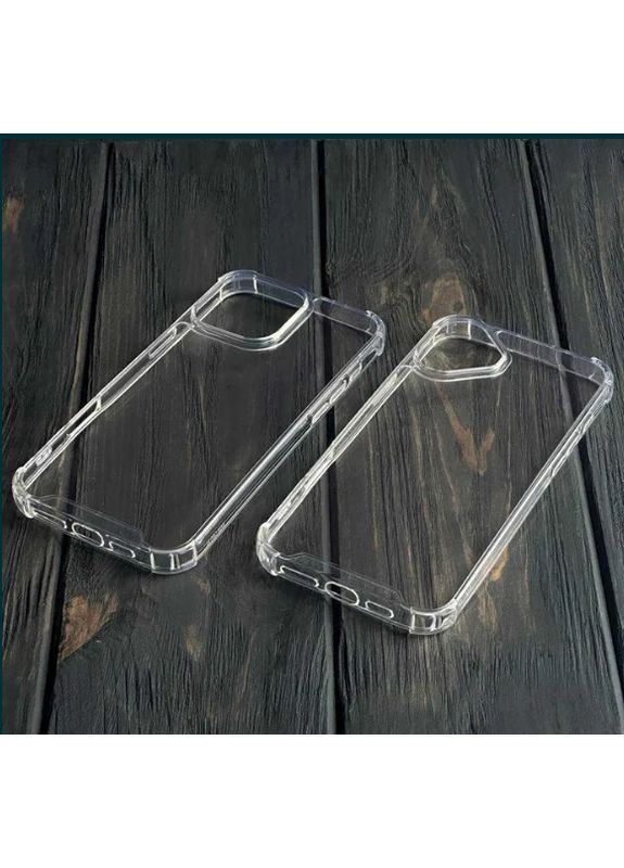 Чехол на 16 прозрачный силиконовый кейс противоударный для айфона 16 усиленные бортики No Brand (369137144)