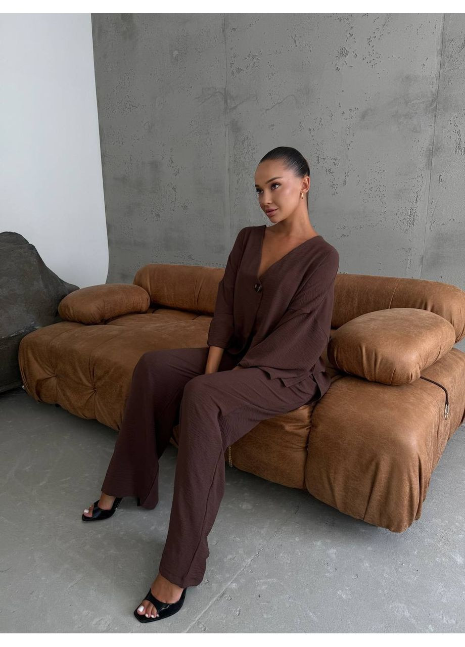 Женский костюм-кимоно из американского крепа – Размерная сетка в описании. GD/GL Модний простір (364966387)