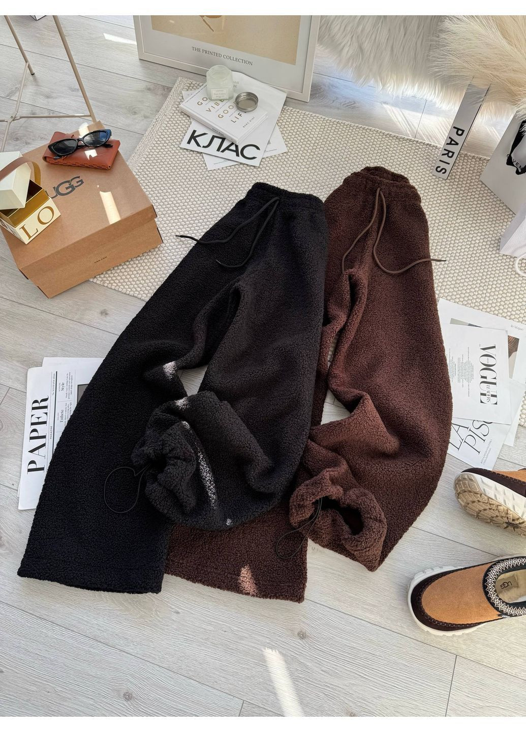 Штани 0797 букле на флісі Туреччина,куліси внизу щюштанин Україна (368804674)