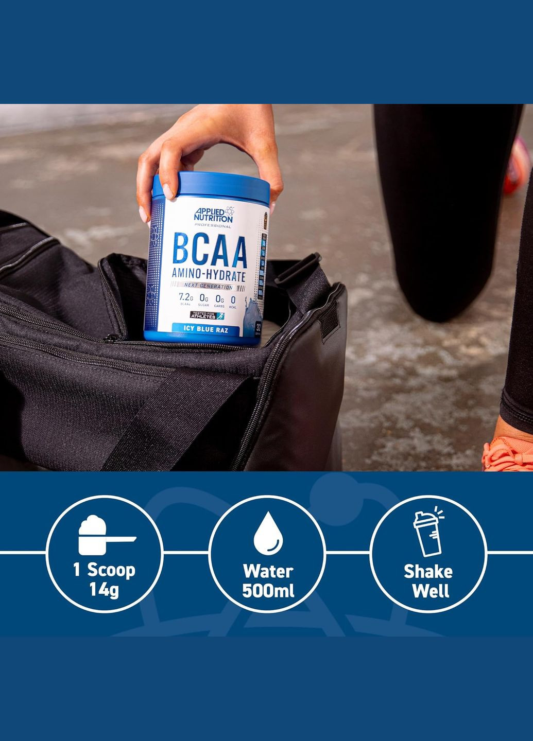 Комплекс амінокислот BCAA Powder Amino Hydrate (450g - 32 Servings) (Watermelon) Applied Nutrition (298341350)