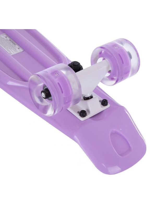 Скейтборд Пенні Penny LED WHEELS FISH SK-405-6 фіолетовий-білий SP-Sport (317203259)