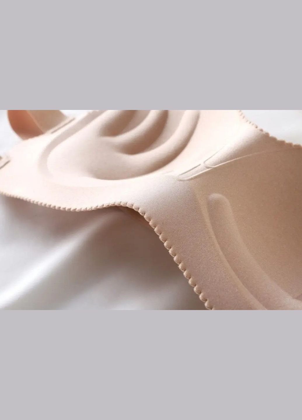 Бежевый балконет бюстгальтер бесшовный балконет с регулируемой спиной classic, бюст гладкий в стиле бандо с push-up, цвет бежевый No Brand