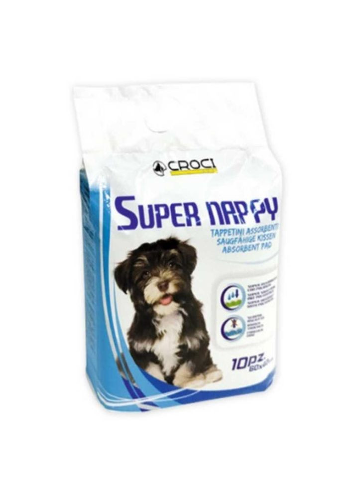 Пеленки для собак "Super Nappy" 60х40, 10шт (174771) Croci (278309256)