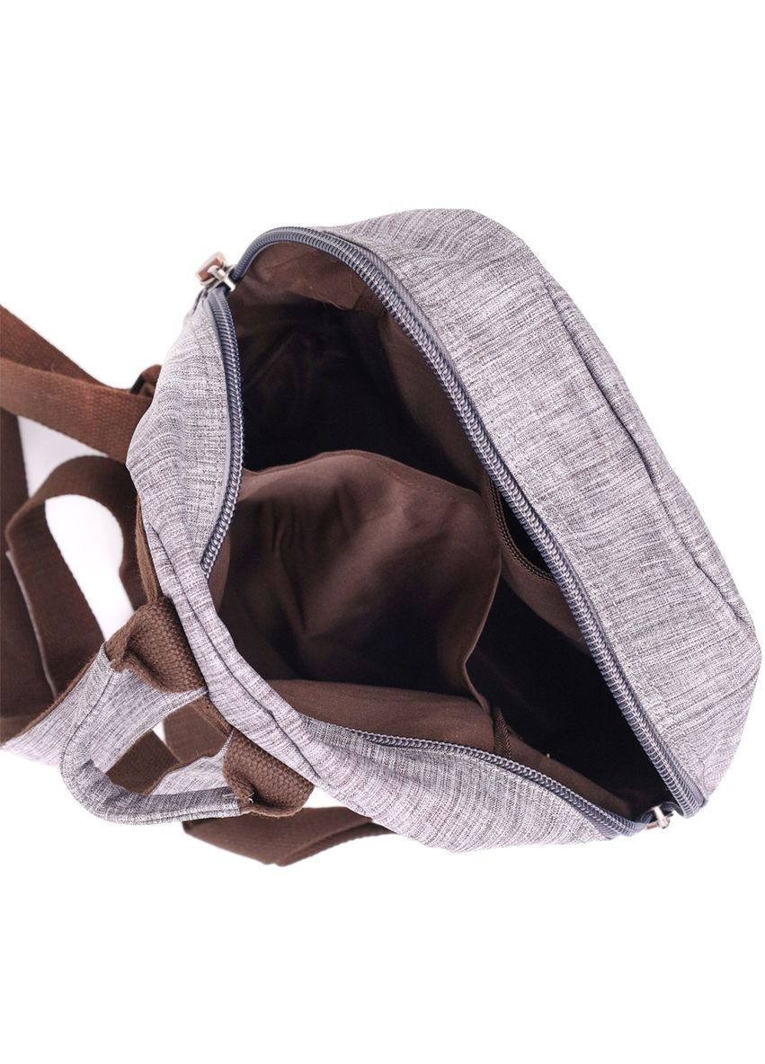 Чудовий рюкзак чоловічий з текстилю 22240 Сірий Vintage (328449849)