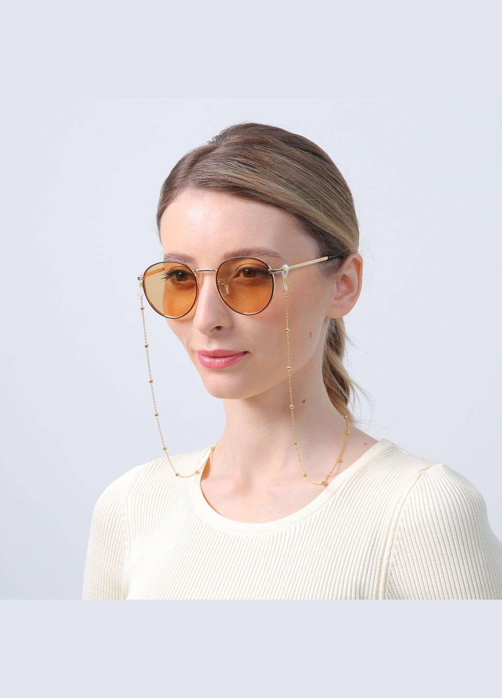 Цепочка для очков металлическая с шариками LuckyLOOK 776-173 (332944483)