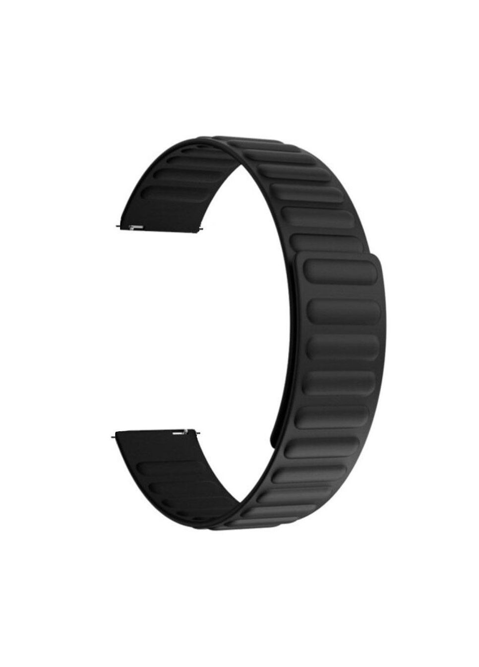 Силиконовый магнитный ремешок Magnet для часов Samsung Galaxy Watch Active / Active 2 - Black Primolux (333719876)