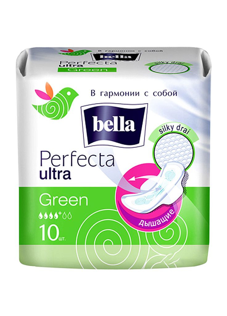Гігієнічні прокладки (5900516305994) Bella perfecta ultra green drai 10 шт. (268140194)