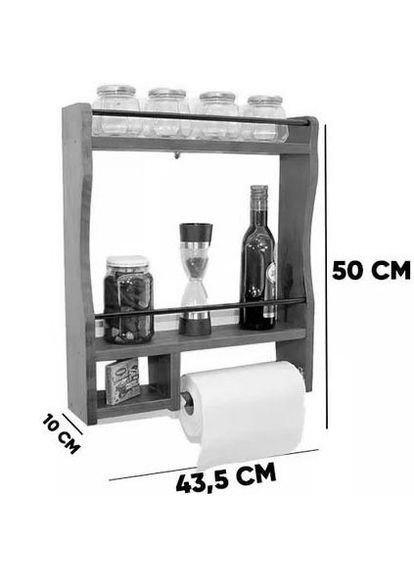 Тримач для паперових рушників з дерева Ботаніт савоярді (ДКП-010515) No Brand (327860621)