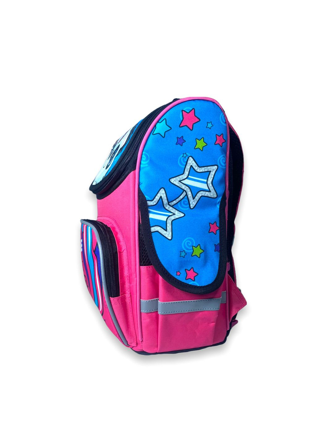 Шкільний ранець для дівчинки 988887 жорсткий каркас, розміри: 35*25*13 см,рожевобірюзовий, "панда" Space (284337859)